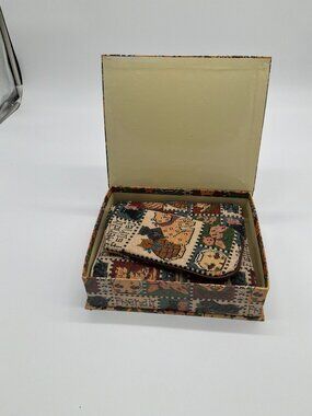 Friendly Felies Tapestry Notebook and Eyeglass Case Set in Original Box